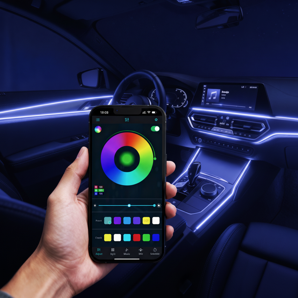 Kit d’Ambiance LED Intérieur Voiture