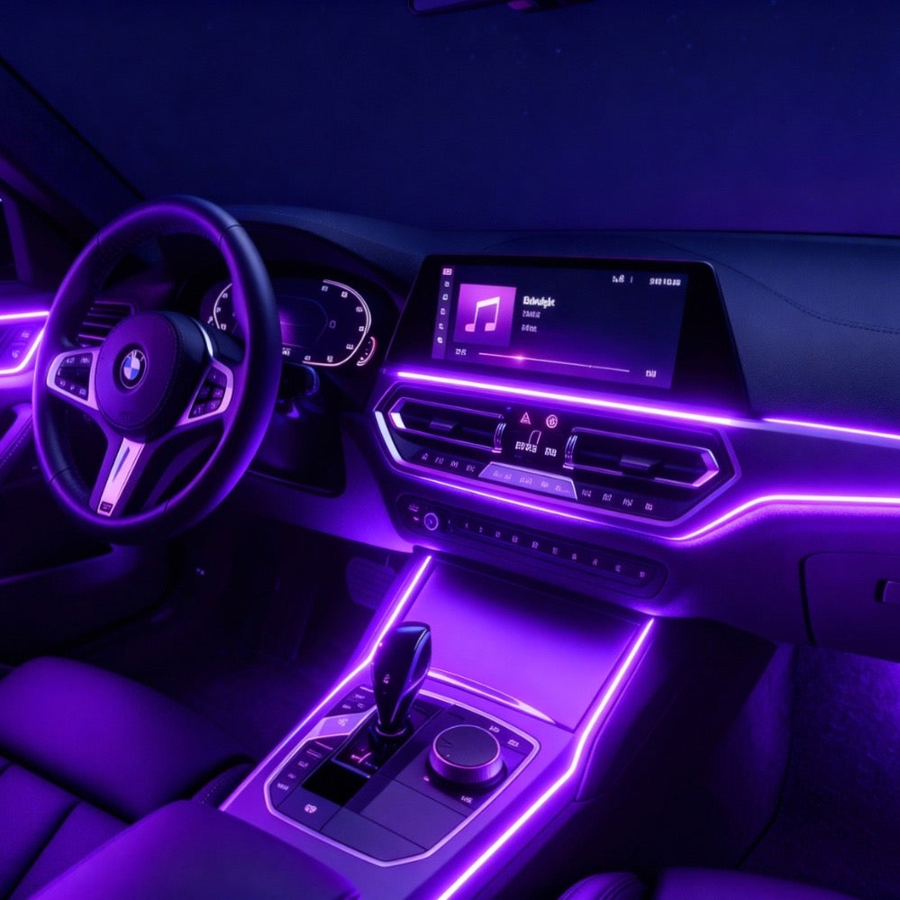 Kit d’Ambiance LED Intérieur Voiture - Installation invisible