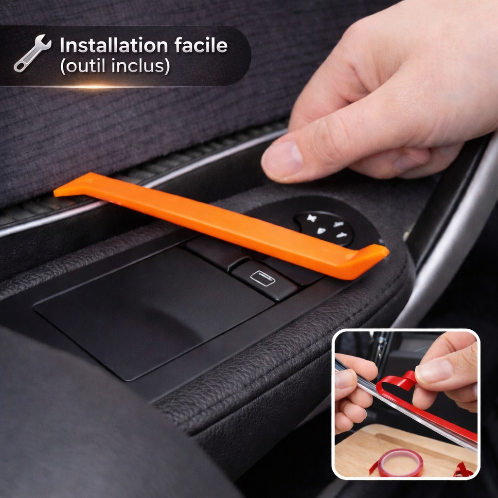 Kit d’Ambiance LED Intérieur Voiture - Installation invisible